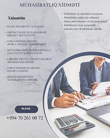 Digər xidmətlər: Mühasibat uçotu | Hesabatlarının hazırlanması və təqdim edilməsi — 2