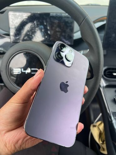 Apple iPhone: IPhone 14 Pro Max, Б/у, 256 ГБ, Deep Purple, Зарядное устройство, Чехол, 88 %