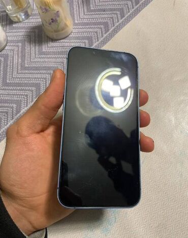 ноутбук цены: IPhone 13, Колдонулган, 128 ГБ, Көк, Кулакчындар, Заряддоочу түзүлүш, Коргоочу айнек, 90 %