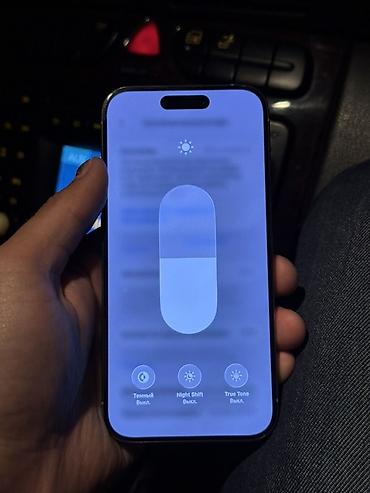 Apple iPhone: IPhone 15 Pro, Б/у, 128 ГБ, Natural Titanium, Зарядное устройство, 79 % — 9