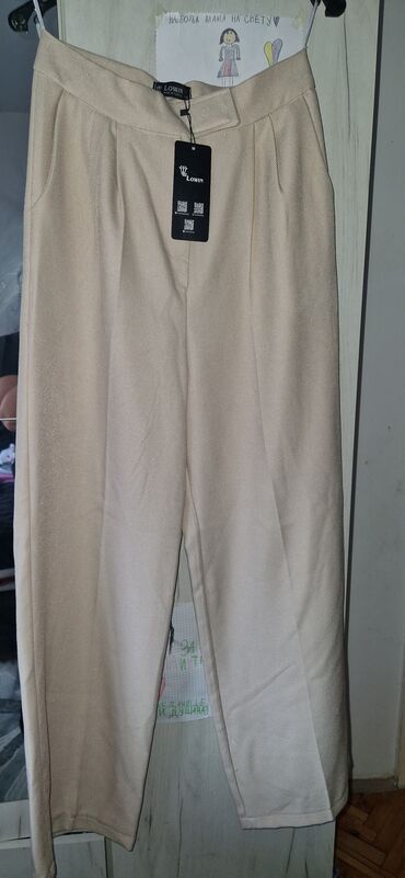 Pantalone: L (EU 40), Visok struk