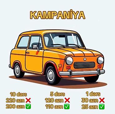 Xanımlar və bəylər üçün sürücülük təlimi. Ünvandan götürmə xidməti