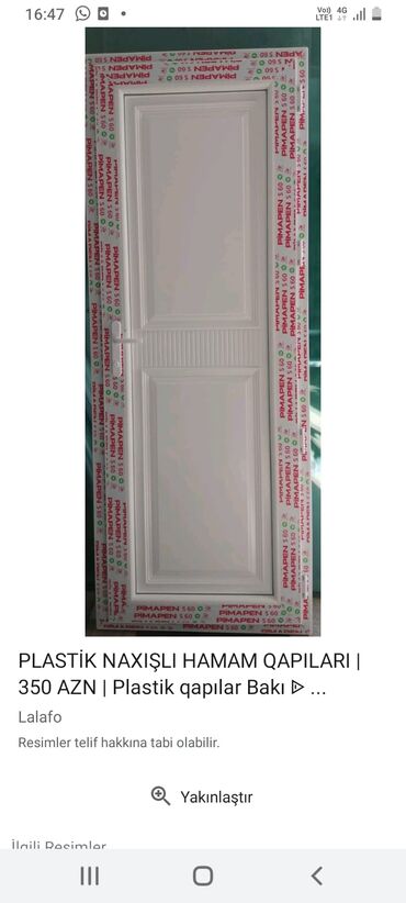 Plastik qapılar: Yeni Plastik qapı Zamok və çərçivə ilə, Zəmanətli, Pulsuz quraşdırma, Ödənişli çatdırılma, Rayonlara çatdırılma, Pulsuz çatdırılma — 9