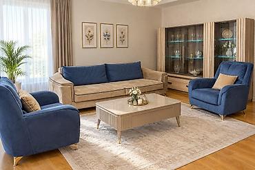 komputer stolu satisi: Divan kreslo dəsti satılır 350₼. Embavood istehsalı. Açılır. Ünvan — 1