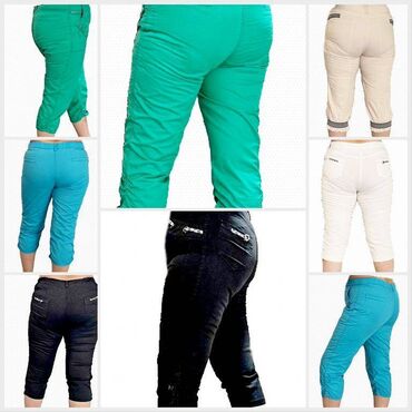 женские летние капри джинсовые: Повседневные брюки