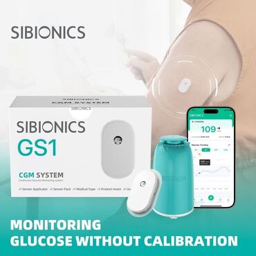 şəkəri ölçən cihaz: SIBIONICS GS1 – davamlı qlükoza izləmə sistemi (CGM) Xüsusiyyətlər: -