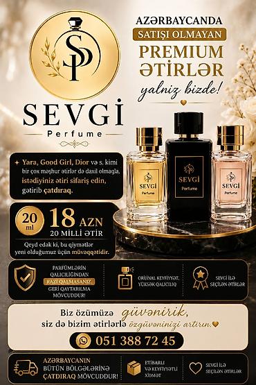 SEVGİ Perfume – Premium Ətir Seçimi • Seçimlər: Dünyaca məşhur