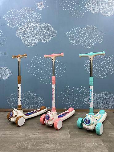Samokatlar: 🛴✨ Yeni Xindi Model Uşaq Samokatı – İşıqlı, Musiqili və Gel Təkərli! — 2