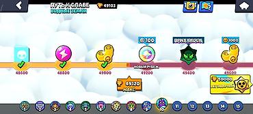 level up: Игровой аккаунт Brawl Stars Основные параметры: - Трофеи: 49 103 — 9