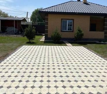 Тротуарная плитка: Тротуарная плитка «Восьмиугольник + квадрат-вставка» - Формат: набор — 3