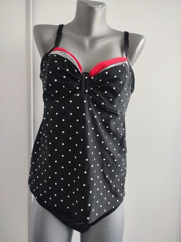 zenski kupaci kostimi tanga: 2XL (EU 44), Spandex, Dots, color - Multicolored