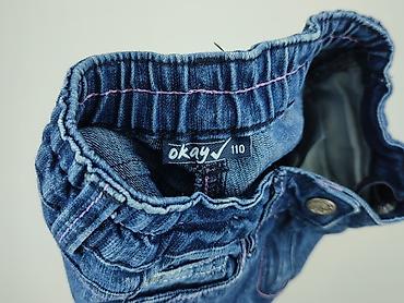 flat top: Spodnie jeansowe, Okay, 4-5 lat, 104/110, stan - Bardzo dobry — 4