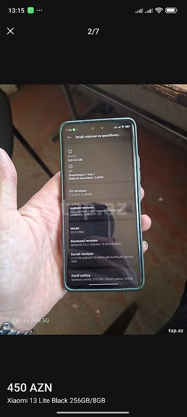 çoxlu oyun: Xiaomi 13 Lite, 256 GB, rəng - Qara, 
 İki sim kartlı — 3
