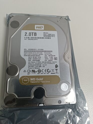 Жесткие диски, переносные винчестеры: Накопитель, Новый, Western Digital (WD), HDD, 2 ТБ, 3.5", Для ПК