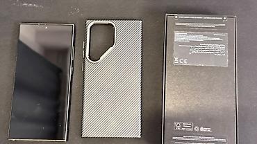 samsung: Samsung Galaxy S24 Ultra, Б/у, 256 ГБ, цвет - Черный, 2 SIM — 5