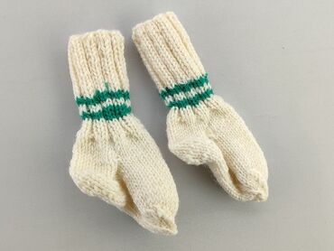 bezowe grube rajstopy: Шкарпетки, 16–18, стан - Ідеальний