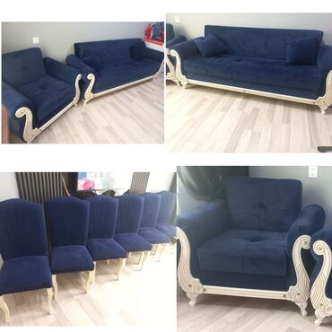 Ev üçün digər mebel: 1divan, 1kreslo, 6stul hamisi bir yerde satilir 330₼. Unvan Bine