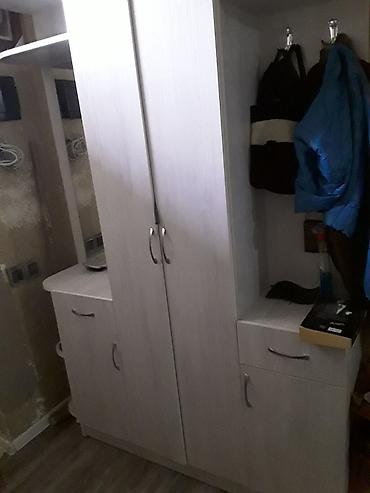 dolab skaf: Dəhliz üçün çoxfunksiyalı mebel dəsti - Rəng: açıq ağac/boz - — 1