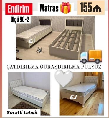 Yataq otağı dəstləri: Yeni, Təknəfərlik çarpayı, Matras ilə lalafo.az -da Yataq otağı dəstləri: Yeni, Təknəfərlik çarpayı, Matras ilə