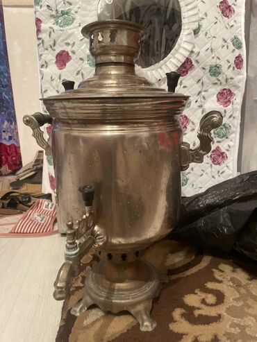 samovar qədimi: Б/у Дровяной Самовар, 5 л, Самовывоз