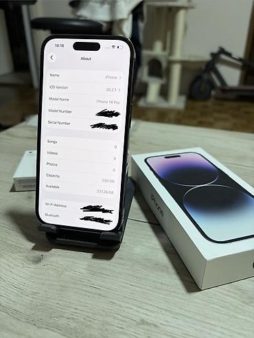 Apple iPhone: Apple iPhone 14 Pro - Boja: Deep Purple - Memorija: 256gb - Battery — 12