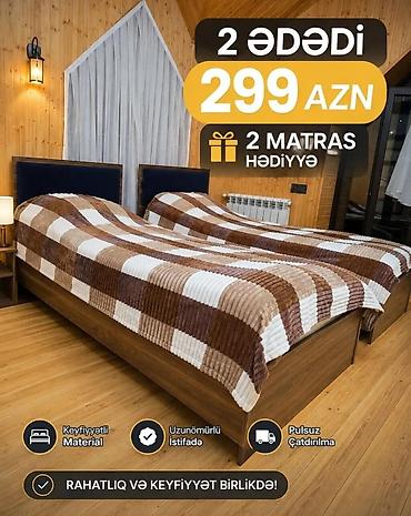 suvenir pul: Yataq dəsti – 2 ədəd - Qiymət: 299 AZN (2 ədəd üçün) - Hədiyyə: 2 — 1
