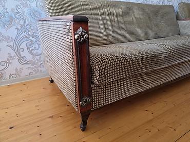 kohnə divan kreslo alıram: İşlənmiş, Klassik divan, 2 kreslo, Bazalı, Açılan — 2