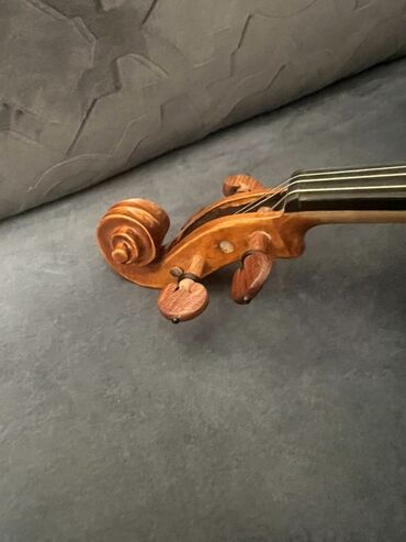 Skripkalar: Skripka dəsti - 4/4 ölçülü skripka (tam ölçü). Qızılı-qəhvəyi lütye — 6