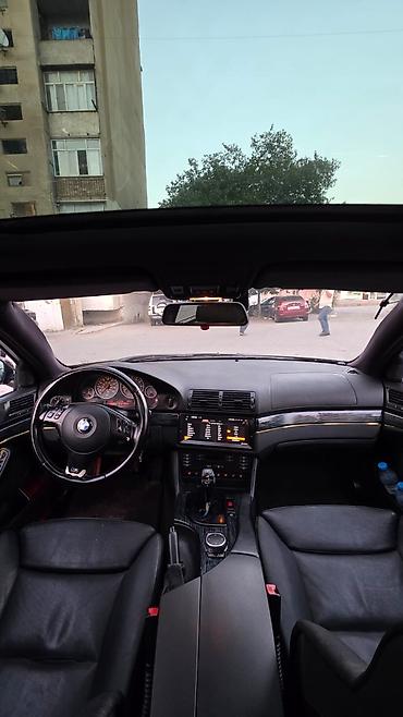 bmw e39 lip: BMW 5 Series E39 sedan – qara rəng, M‑paket üslublu eksteryer — 5