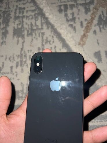 батарейка ноутбук: IPhone X, Колдонулган, 64 ГБ, Space Gray, Каптама, 100 %