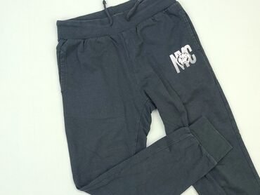 kombinezon cekinowy czarny: Sweatpants, Destination, 10 years, 134/140, condition - Very good