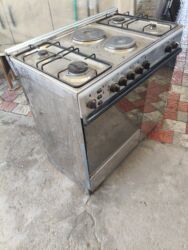 промышленный духовой шкаф для выпечки: Газоэлектрическая плита Indesit. Комбинированная механическая