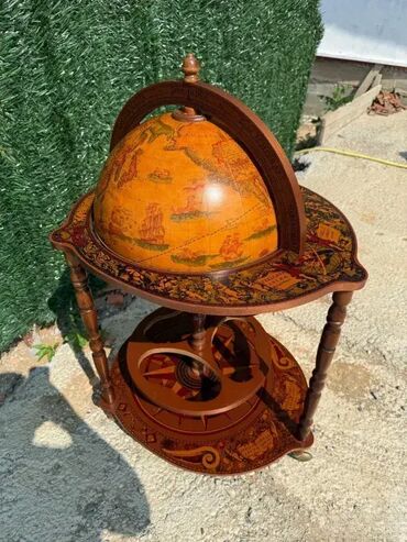 RS - Antique Drinks Carts: Stilski globus bar / kolica za piće - ODLIČNO STANJE U odličnom — 8