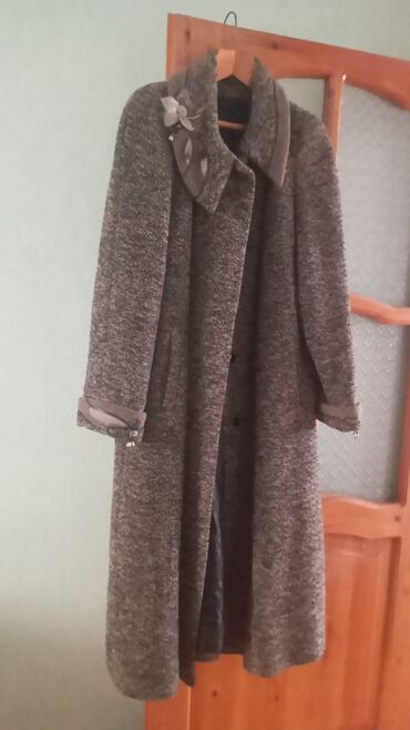 palto qadın üçün: Palto 6XL (EU 52), rəng - Boz