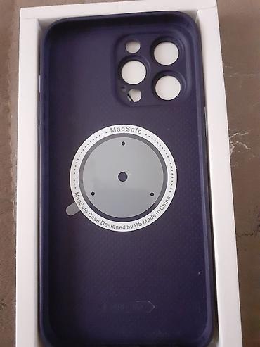 iphone 14 pro max case: IPhone 14 Pro Max üçün nəzərdə tutulmuş tünd bənövşəyi rəngdə AG şüşə — 3