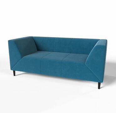 диван 2 местный: Цвет - Синий, Новый