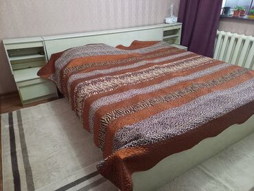 спальный гарнитур джулия: Уктоочу бөлмө гарнитуру, Колдонулган, Эки кишилик керебет, Шкаф, Трюмо, Башка өлкө, Өзү алып кетүү, түсү - Боз