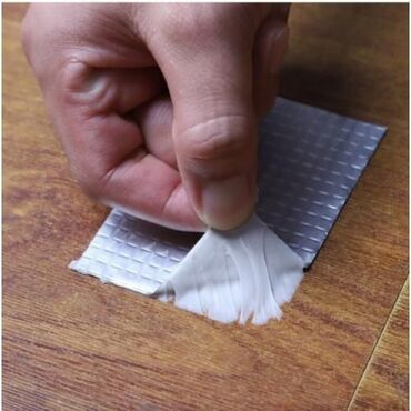 Другие хозтовары: Герметизирующая самоклеящаяся бутилкаучуковая лента с алюминиевой — 10