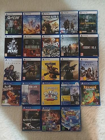 mafia trilogy: Диски PS5/PS4: - Onimusha — 4800 - Wolverine — 4500 - First Light 007 — 1