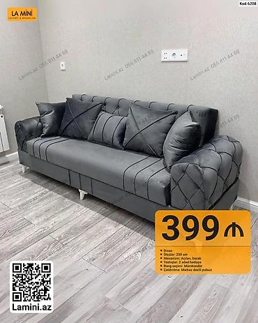 Məhsul: Divan (Kod: 6208) - Ölçü: 250 sm - Mexanizm: Açılan, bazalı