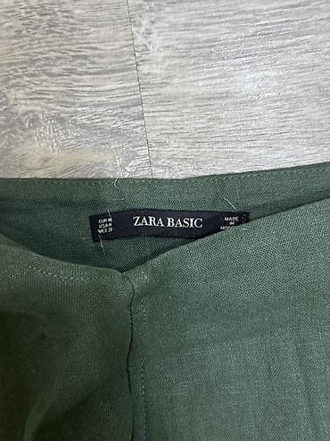mini etek: Midi Ətək, Zara, Kətan, M — 2