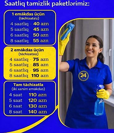 tur paketler: Təmizlik | Mənzillər | Ümumi təmizlik — 1