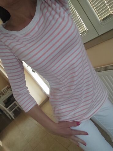 new yorker zene: Hugo Boss, S (EU 36), Cotton, Stripes, color - White