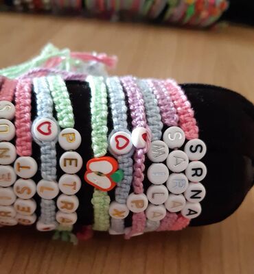 Narukvice: Narukvice Hand Made 150 vockice, 200 ime, 250 perlice Isporuka Slanje — 5