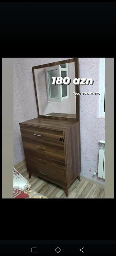guzgu samdan: Güzgülü komod/drezuar - Model: üst hissəsi böyük güzgülü, alt hissəsi — 3