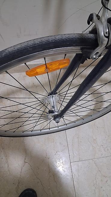 elektrikli scooter en ucuz: Şəhər velosipedi – yüngül alüminium gövdə, düz sükan, 28" (700c) — 6
