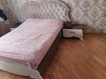 Türkiyə istehsalı 2 nəfərlik çarpayı, yeni alınmış matras, tumbalar