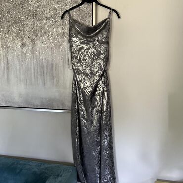 elegantne haljine za starije dame: Zara M (EU 38), bоја - Siva, Večernji, maturski, Na bretele