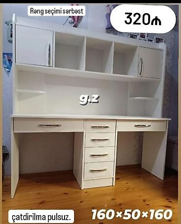 pulsuz uce: Düz masa, Stulsuz, Polkalı, Siyirməli, Sadə laminat — 1