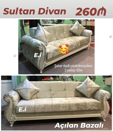 Ev üçün mebel: Divan